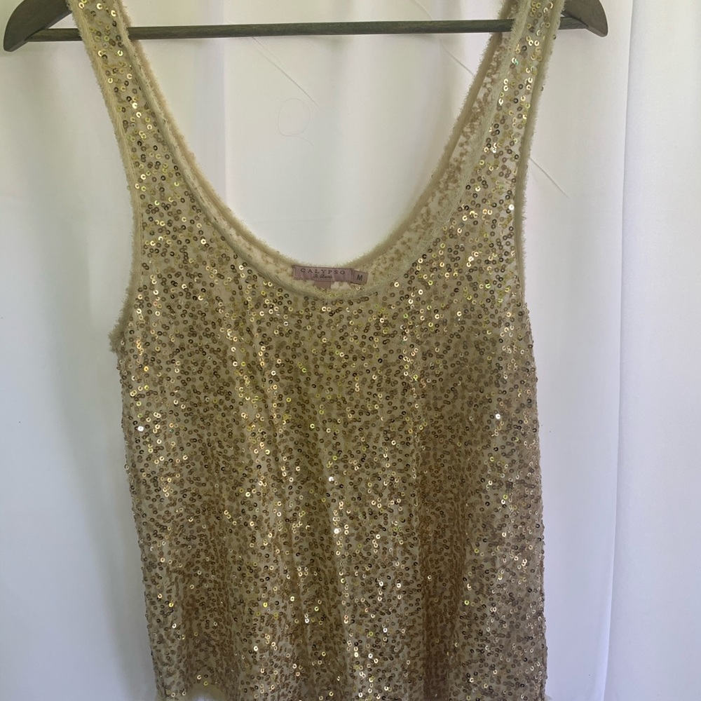 vintage gold Calypso tank